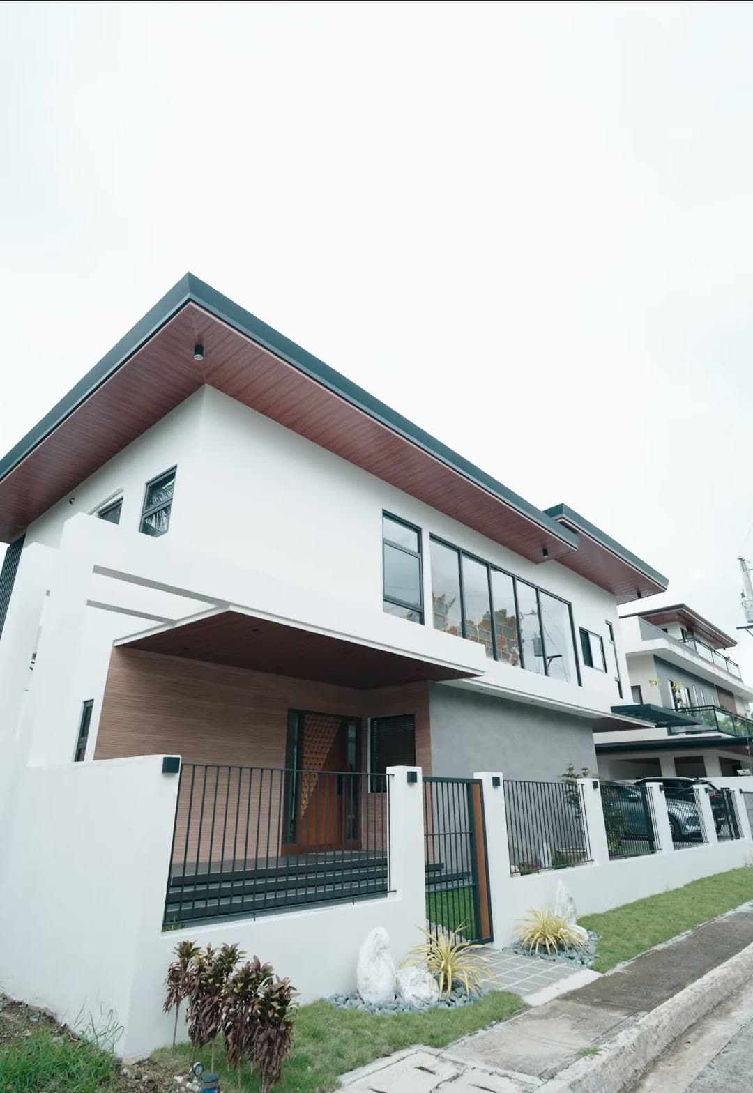 Corner view of the finished home