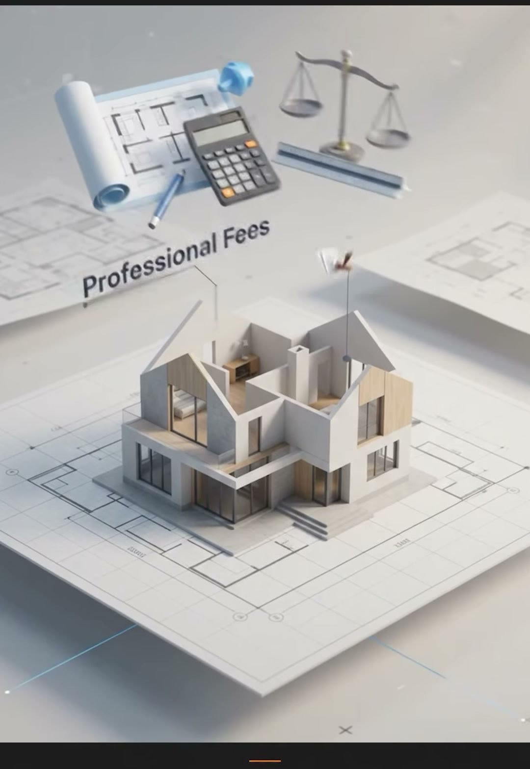 Professional fees and other costs sit on top of construction