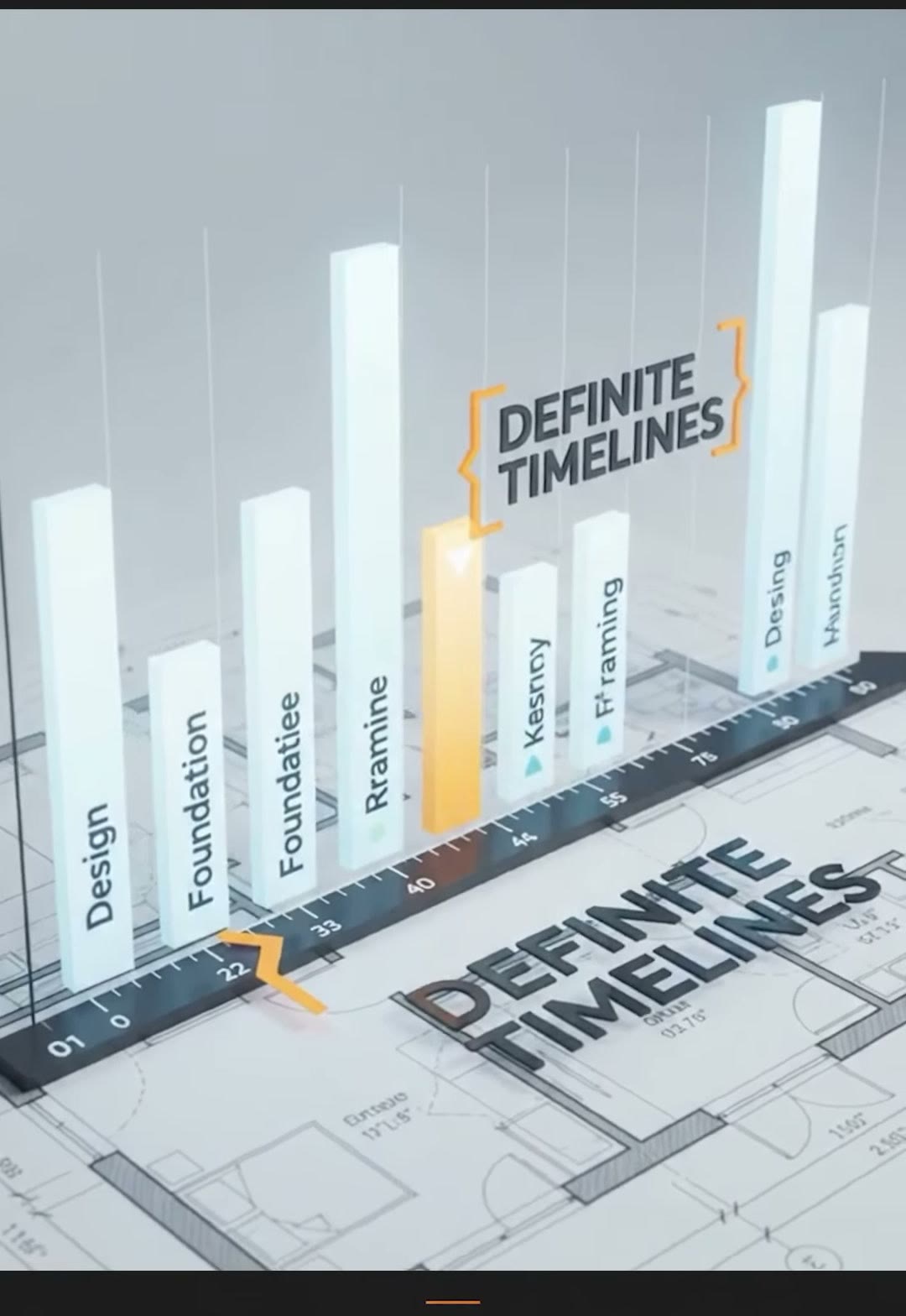 Definite timelines for each phase of the build